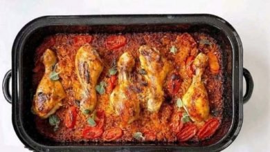 طريقة عمل الأرز الاحمر بالدجاج