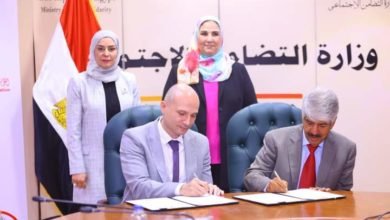 القباج تشهد توقيع بروتوكول تعاون بين الهلال الأحمر المصري والمؤسسة الملكية البحرينية للأعمال الإنسانية 