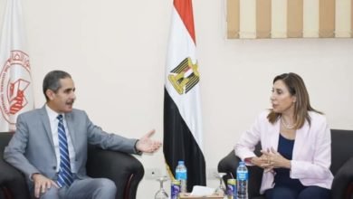 وزيرة الثقافة تلتقي محافظ الغربية لبحث تكثيف الفعاليات الفكرية والفنية بالمحافظة 