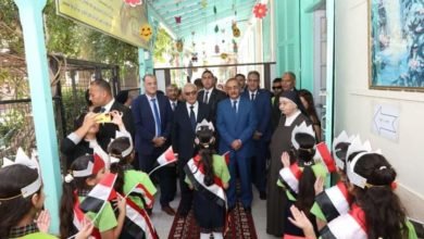 وزير التربية والتعليم ومحافظ الاسماعيلية يتفقدان عددا من المدارس بالمحافظة لمتابعة انتظام سير العام الدراسى