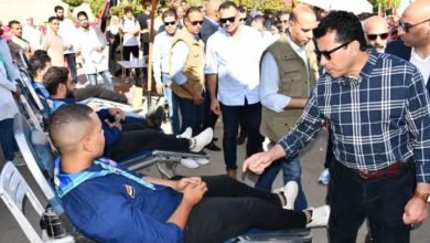 وزير الشباب والرياضة يطلق الحملة القومية للتبرع بالدم علي مستوي الجمهورية