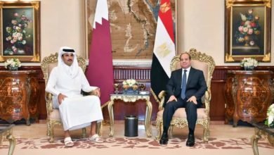 السيسي يستقبل اليوم الشيخ تميم بن حمد آل ثاني أمير دولة قطر