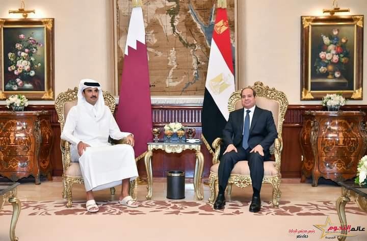 السيسي يستقبل اليوم الشيخ تميم بن حمد آل ثاني أمير دولة قطر 2 السيسي يستقبل اليوم الشيخ تميم بن حمد آل ثاني أمير دولة قطر