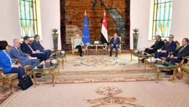 السيسي يستقبل اليوم السيدة "أورسولا فون ديرلاين" رئيسة مفوضية الاتحاد الأوروبي