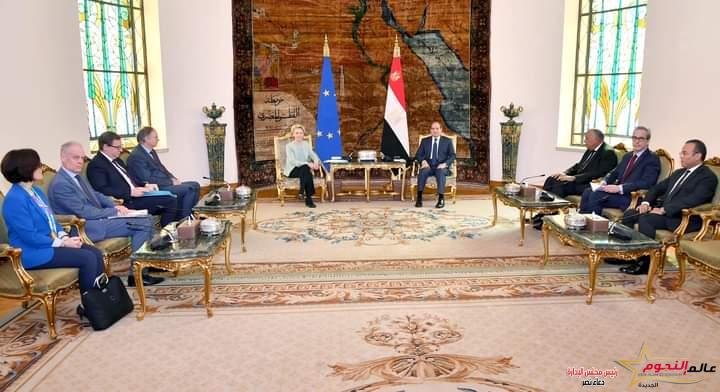 السيسي يستقبل اليوم السيدة "أورسولا فون ديرلاين" رئيسة مفوضية الاتحاد الأوروبي 2 السيسي يستقبل اليوم السيدة "أورسولا فون ديرلاين" رئيسة مفوضية الاتحاد الأوروبي