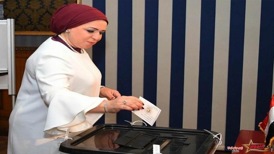 انتصار السيسي تدلي بصوتها في الإنتخابات الرئاسية 2024 2 انتصار السيسي تدلي بصوتها بصوتها في الإنتخابات الرئاسية 2024