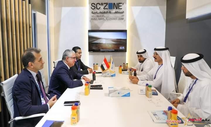 رئيس اقتصادية قناة السويس يلتقي رئيس مجموعة موانئ دبي العالمية لبحث التعاون المشترك 2 رئيس اقتصادية قناة السويس يلتقي رئيس مجموعة موانئ دبي العالمية لبحث التعاون المشترك
