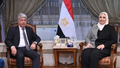 القباج تلتقي وزير التنمية الاجتماعية الفلسطيني على هامش اجتماعات مجلس وزراء الشئون الاجتماعية العرب