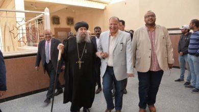 محافظ أسيوط ومدير الوكالة الأمريكية للتنمية الدولية "USAID" يزوران دير السيدة مريم العذراء للأقباط الأرثوذوكس بدير درنكة