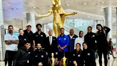 وزارة الشباب والرياضة تستقبل بعثة منتخب مصر للكرة الشاطئية للرجال والسيدات بمطار القاهرة الدولي