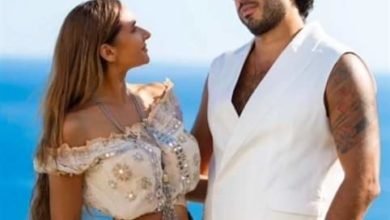 نيللي كريم وهشام عاشور يحتفلان بقدوم العام الجديد