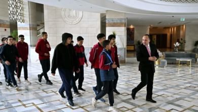 "مجلس الوزراء" يستقبل طلاب مدرسة "النيل" ضمن جولتهم لزيارة معالم العاصمة الإدارية الجديدة