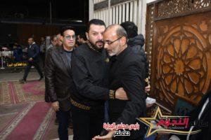 مصطفى كامل وحلمي عبد الباقي يقدمان واجب العزاء في شقيق أبو الليف والمخرج أحمد البدري 