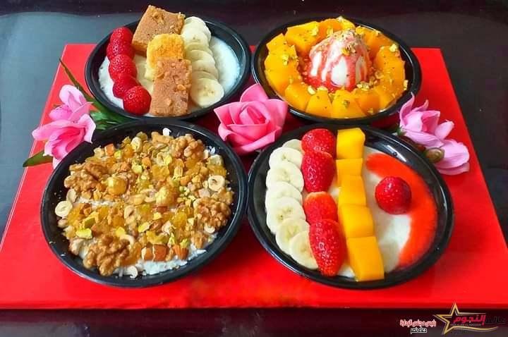 طريقة تحضير أرز باللبن والمكسرات والفاكهه من مطبخ عالم النجوم