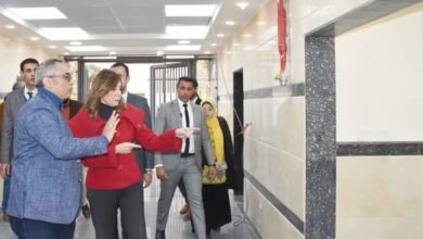 وزيرة الثقافة تتفقد أعمال تطوير ورفع كفاءة قصر ثقافة حلوان تمهيدًا لافتتاحه
