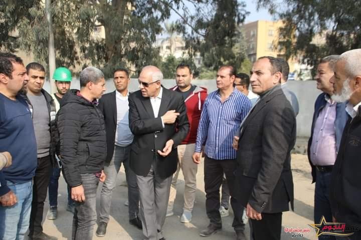 محافظ الجيزة يتابع أعمال التطوير الجارية بمحيط المنطقة الأثرية والمتحف المصرى الكبير