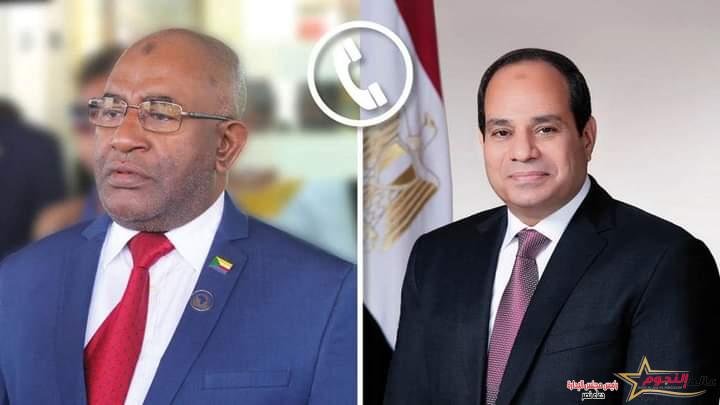 السيسي يتلقي اتصالاً هاتفياً من رئيس جزر القُمر "غزالي عثماني"تناول العلاقات الثنائية المتميزة بين البلدين 2 السيسي يتلقي اتصالاً هاتفياً من رئيس جزر القُمر "غزالي عثماني"تناول العلاقات الثنائية المتميزة بين البلدين