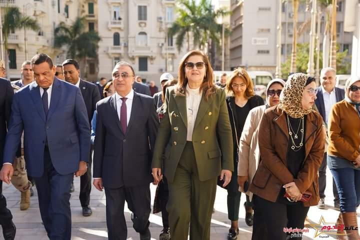 وزيرا التخطيط والتنمية الاقتصادية والتنمية المحلية ومحافظ الإسكندرية يتفقدوا مشروع تطوير المتحف الروماني بالمحافظة