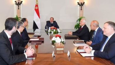 السيسي يجتمع اليوم مع" رئيس مجلس إدارة مجموعة "كوبيلوزوس" اليونانية للبنية التحتية