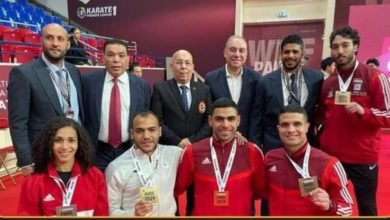 وزير الرياضة يُثني على أداء أبطال مصر في الدوري العالمي للكاراتيه
