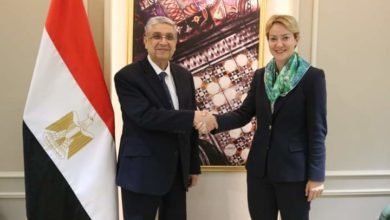 وزير الكهرباء يستقبل نائبة وزير البيئة والطاقة اليوناني لبحث سبل التعاون