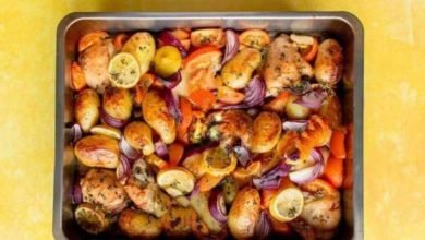 طريقة تحضير صينية دجاج مشوية بالزعتر من مطبخ عالم النجوم