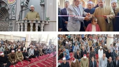 محافظ بني سويف ينيب رئيس مركز سمسطا في افتتاح مسجد أبو بكر الصديق بقفطان الغربية "بعد إحلاله وتجديده" 