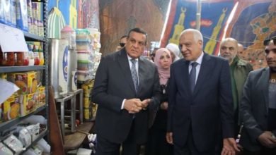 وزير التنمية المحلية ومحافظ الجيزة يتفقدان سوق الجملة بالسادس من أكتوبر