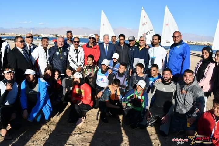 محافظ جنوب سيناء يتابع فعاليات بطولة الجمهورية الشتوية للشراع بشواطئ مدينة طور سيناء