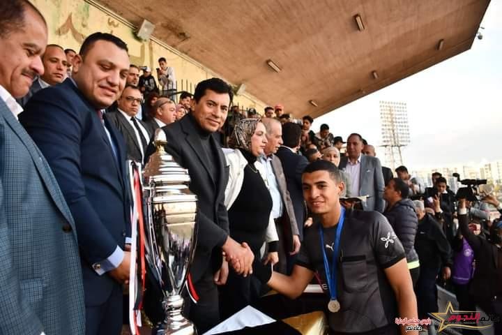 وزير الشباب والرياضة يُكرم مركز شباب البرامون بعد فوزه بدوري مراكز الشباب توتال انرجيز محافظة الدقهلية