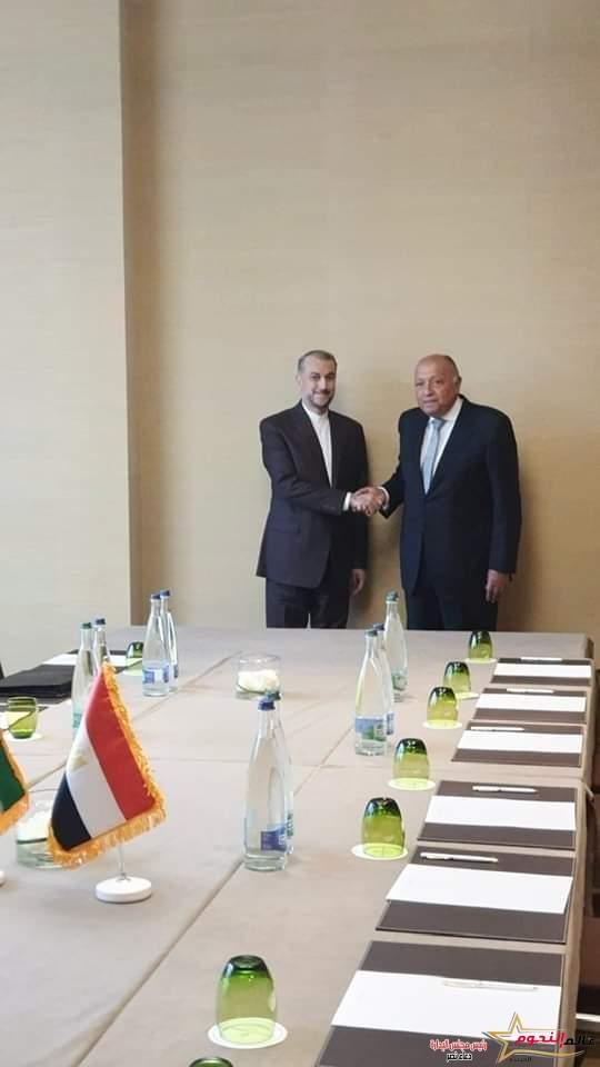 وزير الخارجية يلتقي بنظيره الإيراني على هامش اجتماعات مجلس حقوق الإنسان بجنيف