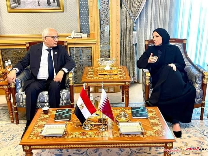 حجازي يلتقي وزيرة التربية والتعليم بدولة قطر لبحث ملفات التعاون المشترك 