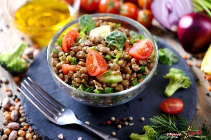 طريقة تحضير سلطة العدس البني بدبس الرمان من مطبخ عالم النجوم 2 طريقة تحضير سلطة العدس البني بدبس الرمان من مطبخ عالم النجوم