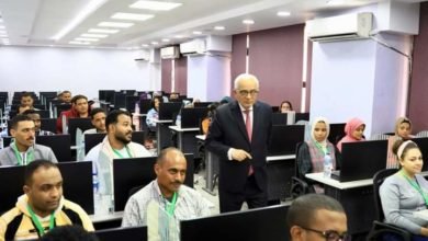 حجازي يتفقد امتحانات المتقدمين لمسابقة شغل أكثر من ١١ ألف وظيفة معلم مساعد 