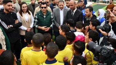 وزير الشباب والرياضة يصل محافظة البحيرة ويفتتح الملعب الخماسي بمركز شباب شبرا النونة الشرقية