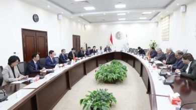 عاشور يستقبل وفد جامعة نانجينغ الطبية الصينية والسفير الصيني لبحث سُبل التعاون المشترك