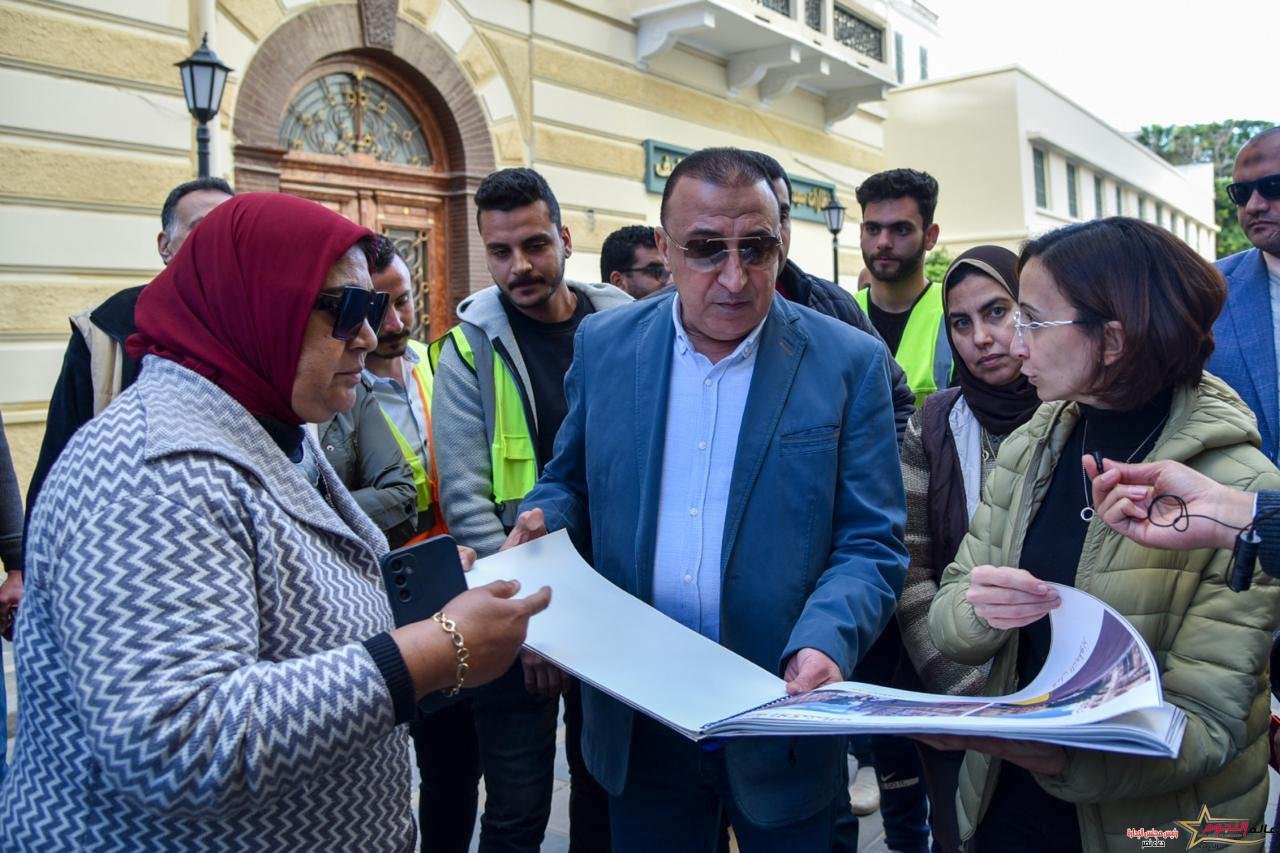 محافظ الإسكندرية يتابع معدلات تنفيذ المرحلة الأولى والثانية لأعمال مشروع تطوير ورفع كفاءة شارع النبي دانيال