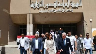 وزيرة الثقافة ومحافظ جنوب سيناء يتفقدان أعمال تطوير المسرح الصيفي بالطور