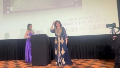 تكريم إلهام شاهين بمهرجان هوليوود للسينما العربيه بلوس أنجلوس