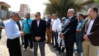 محافظ الشرقية يتفقد طريق مصرف اكوه ويأمر بسرعة الانتهاء من تغطية ترعة العوجه بمدينة الزقازيق 