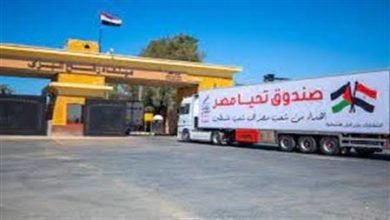 إدخال 79شاحنة مساعدات إلى قطاع غزة عبر بوابة معبر رفح البري
