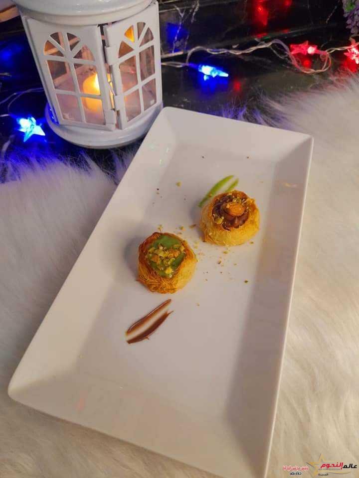 طريقة تحضير كنافة عش البلبل بزبدة الفستق والنوتيلا من مطبخ عالم النجوم