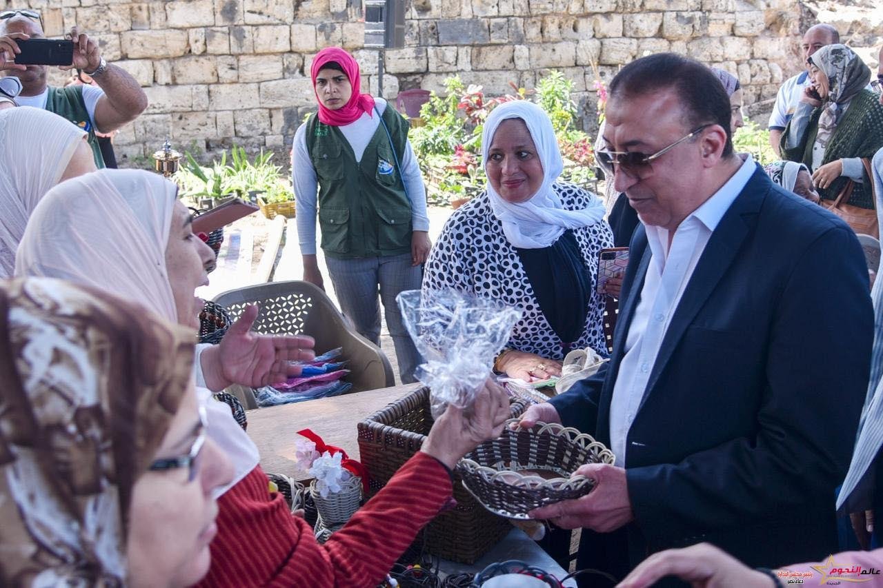 محافظ الإسكندرية: يفتتح معرض للأسر المنتجة لعرض وبيع منتجات المشغولات اليدوية والتراثية والمنتجات الغذائية