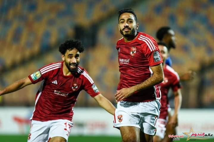 محمود كهربا يحرز الهدف الثالث للأهلي أمام الجونة من ركلة جزاء