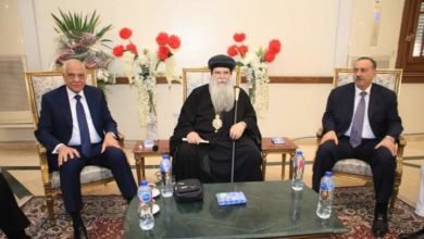 محافظ الجيزة يزور مطرانية شمال الجيزة لتقديم التهنئة بمناسبة عيد القيامة المجيد