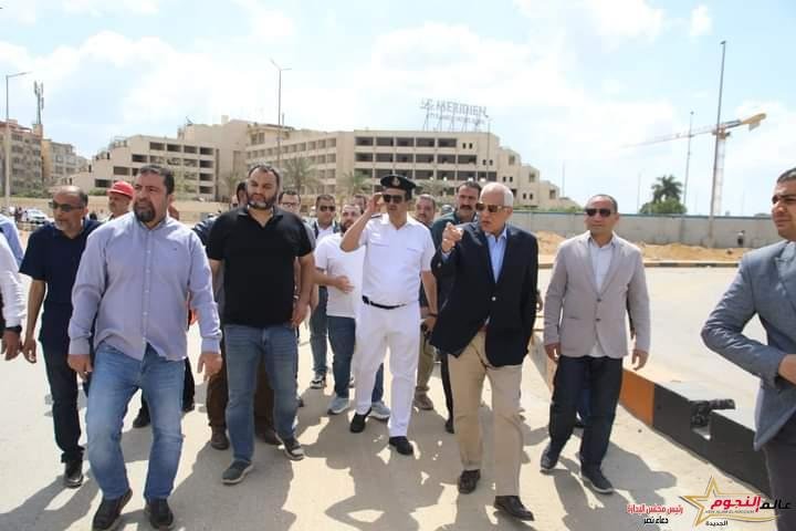 محافظ الجيزة يتفقد أعمال تطوير المناطق المحيطة بالمتحف المصري الكبير