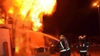 حريق داخل نادي السكة الحديد يُسفر عن إصابة 3 أشخاص بالاختناق