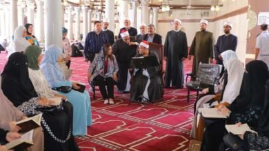 محافظ دمياط تشهد فعاليات الأنشطة الدعوية والتثقيفية التى أطلقتها الأوقاف بمسجد عمرو بن العاص