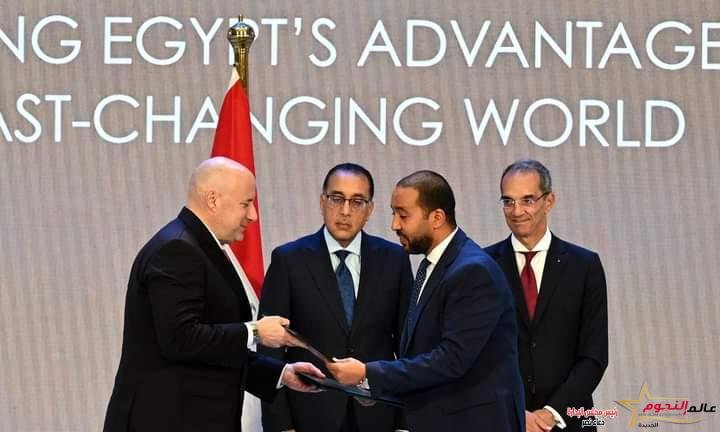 رئيس الوزراء يشهد توقيع مذكرة تفاهم بين الشركة المصرية للاتصالات ومجموعة 4iG المجرية