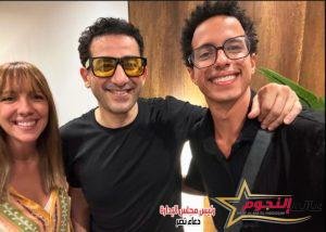 طه دسوقي أثناء كواليس مسرحية ميمو لـ أحمد حلمي..مبوسط جدا بحضوري مسرحيه ميمو 